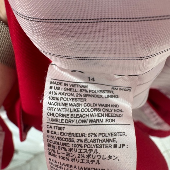 Banana Republic Factory Red Tailored Blazer – Size 14 - Picture 4 of 4